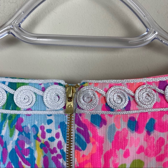 Lilly Pulitzer Gabby Resort Shift Dress Fan Sea Print Size 00 - Picture 11 of 12